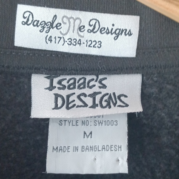Isaac's Designs sweatshirt zip up jacket - Picture 3 of 8